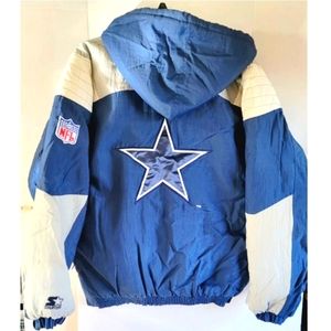NFL Pro Line Starter Dallas Cowboys Size XL Pullover Jacket Coat Hooded Vintage